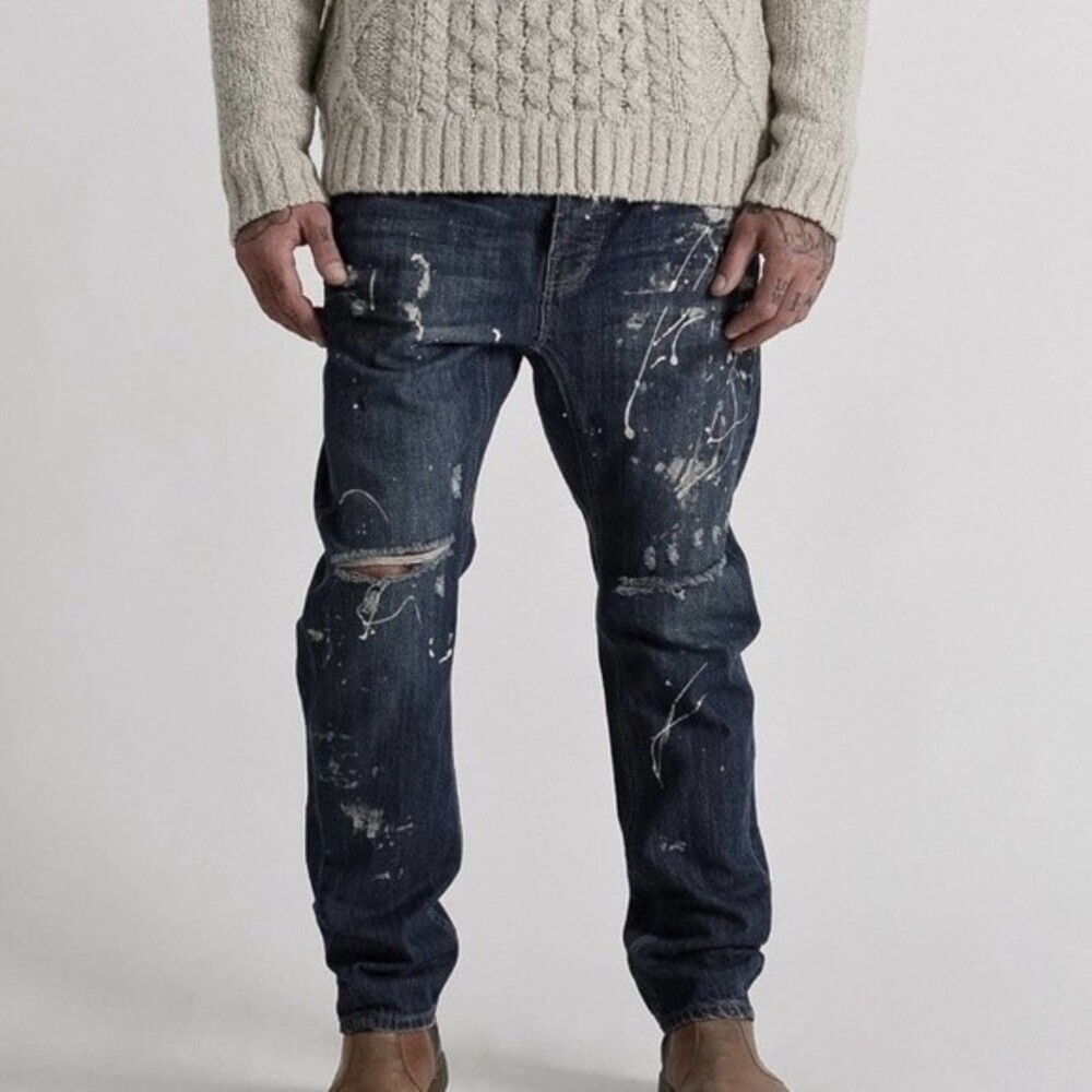 Man X One Teaspoon Jeans Mens 32 R RELAXED TAPERED COWBOY MR GOLDS Baggy Revolve